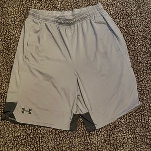 Under Armour gray athletic shorts size medium